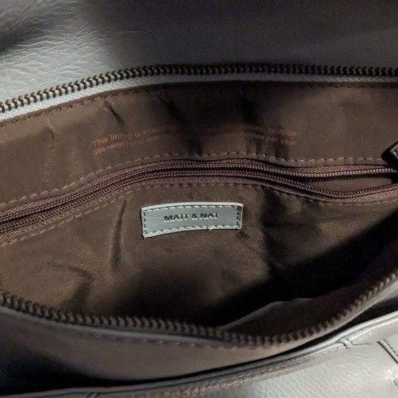 Matt & Nat Purse, Light Blue, Removable Shoulder Strap - Picture 3 of 3
